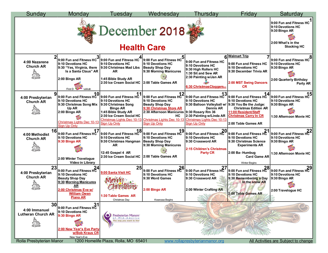 Rolla Presbyterian Manor Senior Living Community Assisted Living